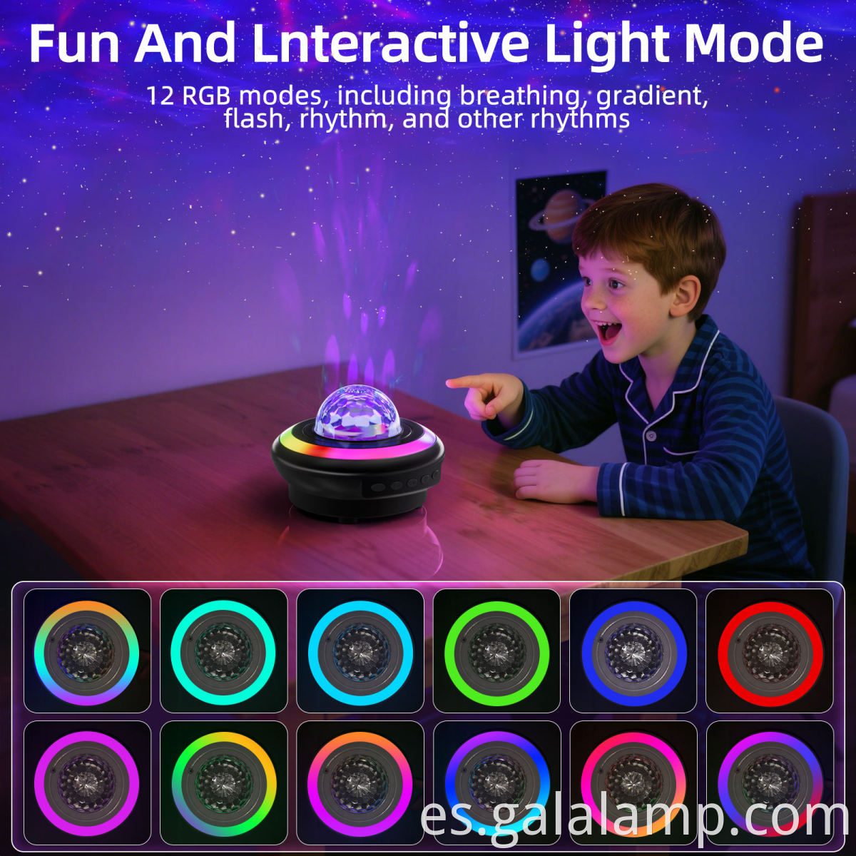 Bedroom Ambience Music Projection Lamp